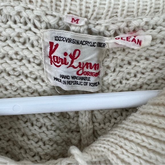 Vintage poncho knit acrylic - Picture 2 of 3